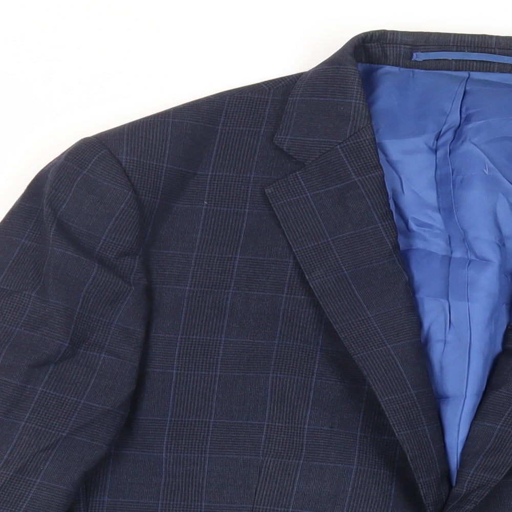 Mens UK Size 42 Savoy Taylors Guild Regular Blue Suit Jacket
