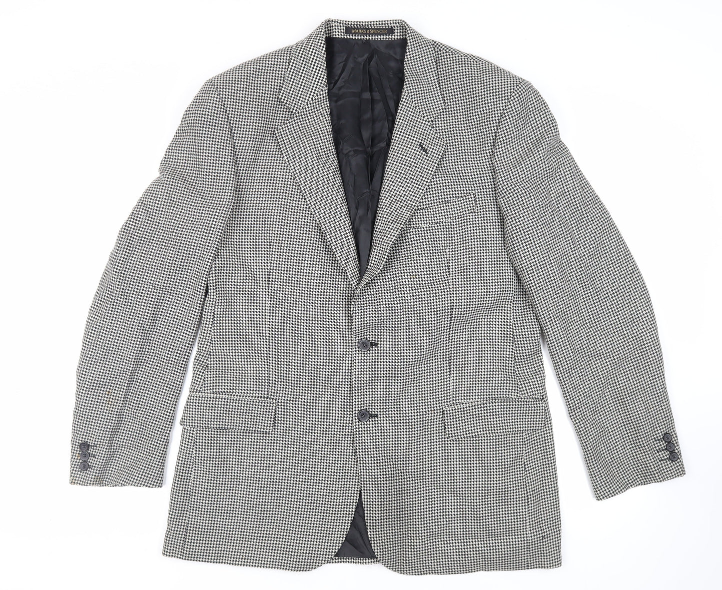 Mens UK Size 42 Marks and Spencer Regular Black Suit Jacket