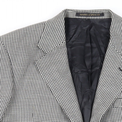Mens UK Size 42 Marks and Spencer Regular Black Suit Jacket