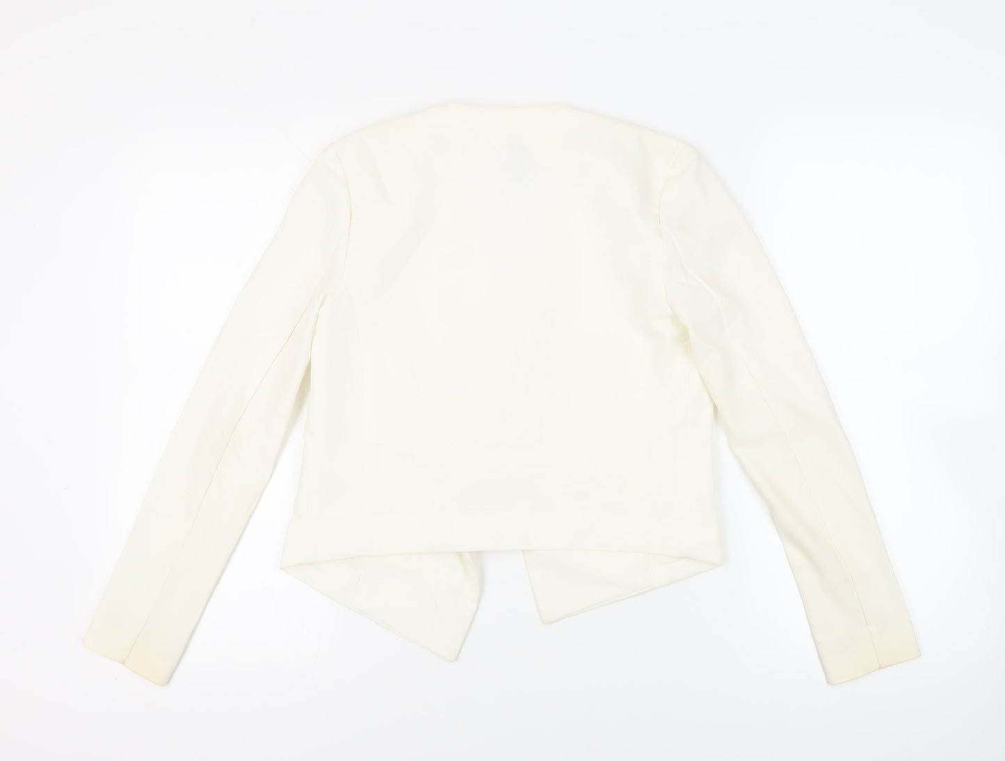 H&M Womens Ivory Jacket Blazer Size 6 - Open