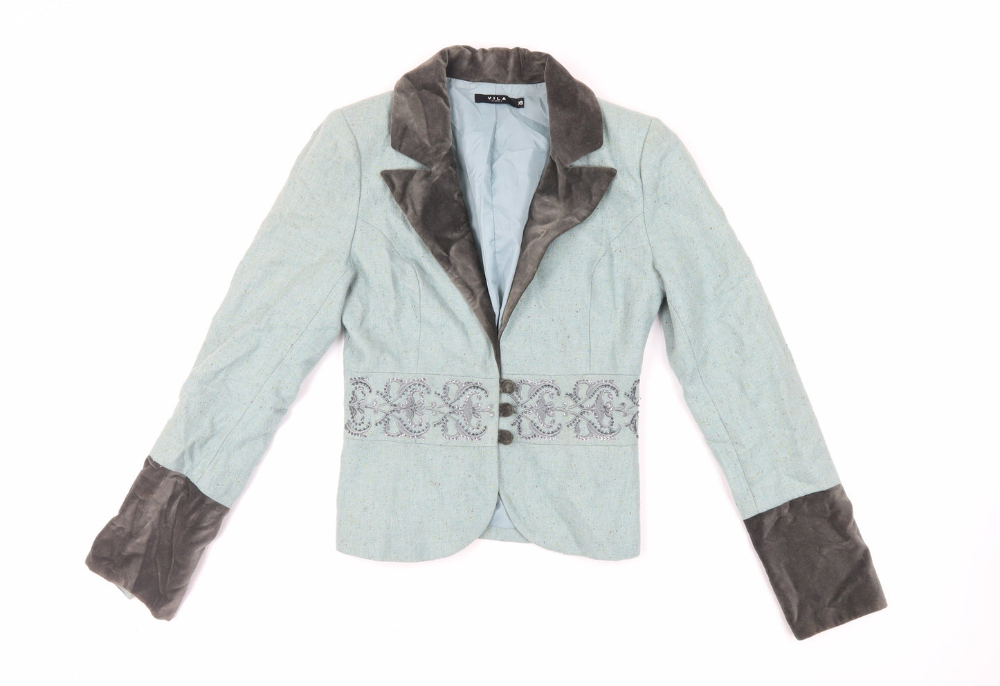 Womens UK Size XS VILA Green Jacket
