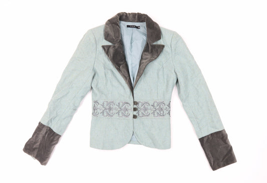 Womens UK Size XS VILA Green Jacket
