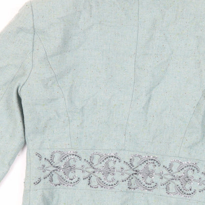 Womens UK Size XS VILA Green Jacket