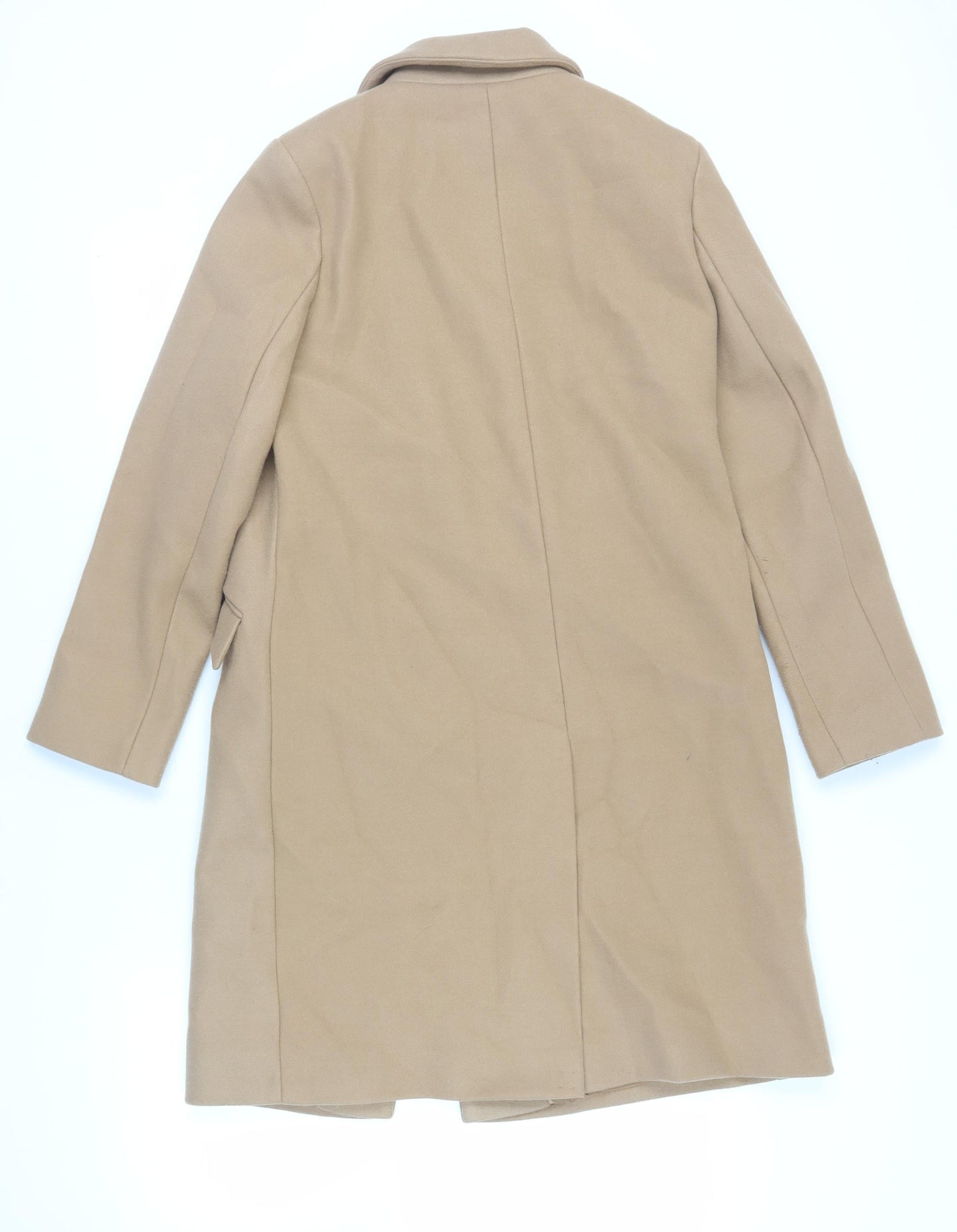 Womens UK Size 10 Marks and Spencer Beige Overcoat