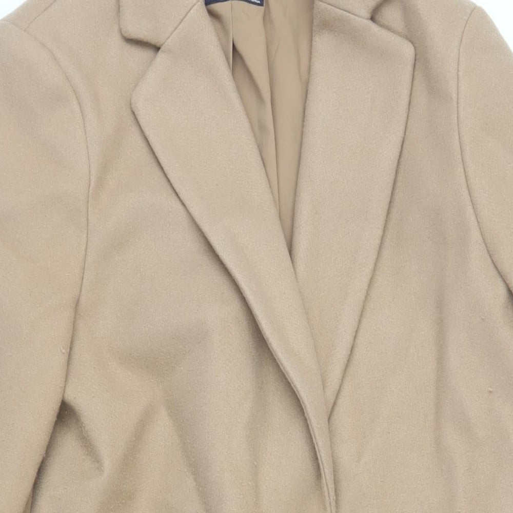 Womens UK Size 10 Marks and Spencer Beige Overcoat