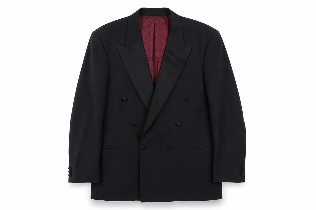 Mens UK Size 40 Marks and Spencer Regular Black Suit Tuxedo