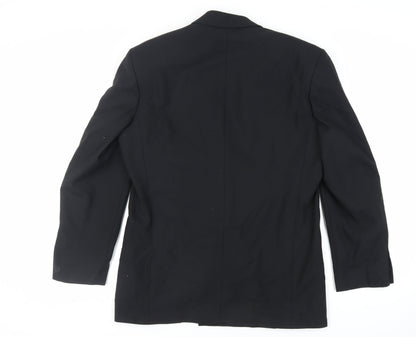 Mens UK Size 40 Marks and Spencer Regular Black Suit Tuxedo
