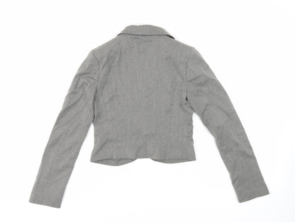 Divided by H&M Womens Grey Jacket Blazer Size 6 Button