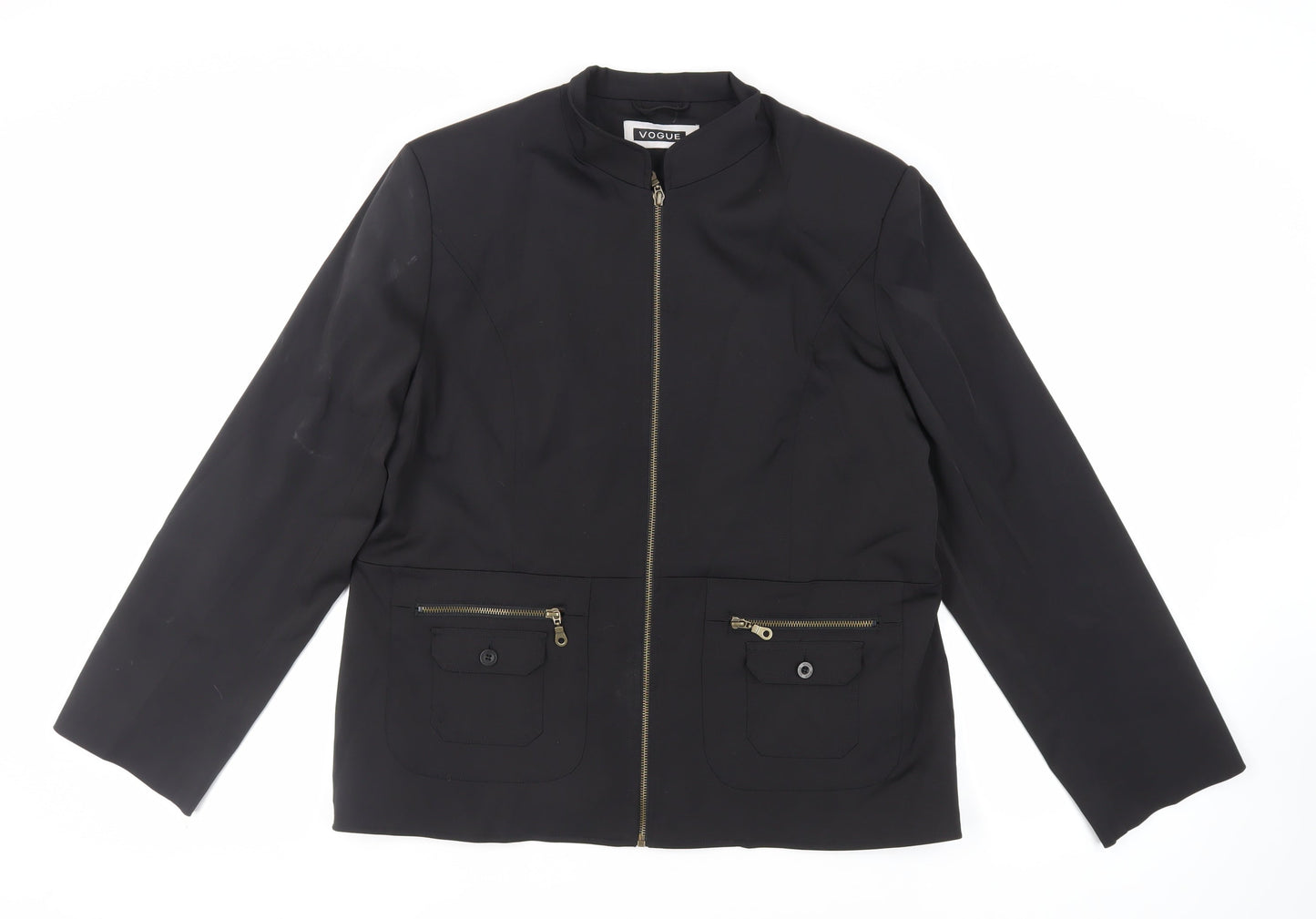Womens UK Size L Vogue Black Jacket