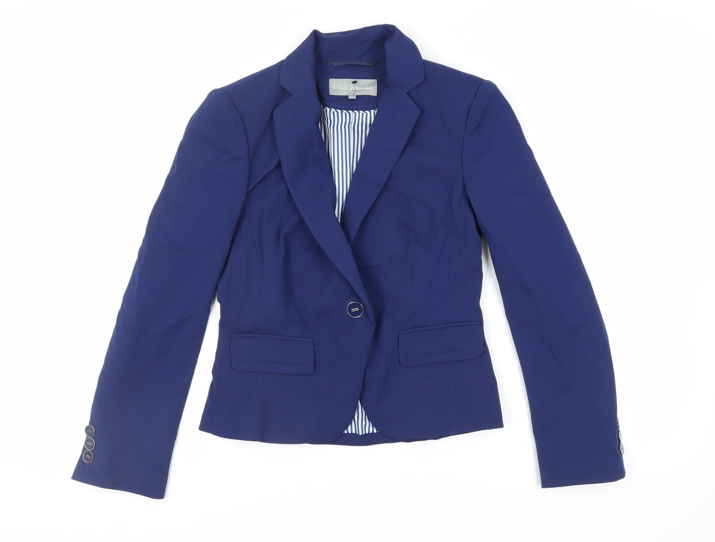 Womens UK Size 10 Marks and Spencer Blue Jacket