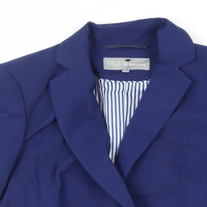 Womens UK Size 10 Marks and Spencer Blue Jacket