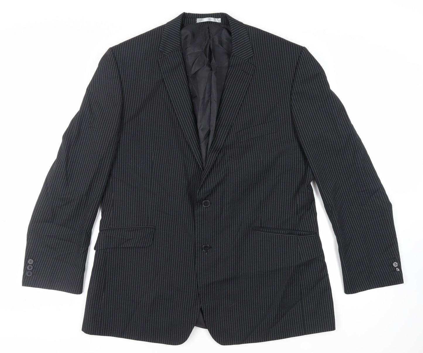 Mens UK Size 46 Burton Regular Black Suit Jacket