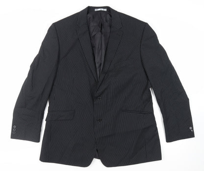 Mens UK Size 46 Burton Regular Black Suit Jacket