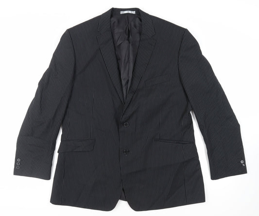 Mens UK Size 46 Burton Regular Black Suit Jacket