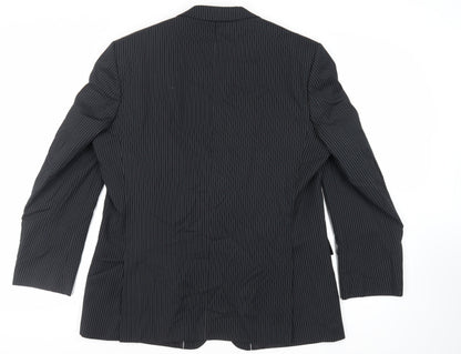 Mens UK Size 46 Burton Regular Black Suit Jacket