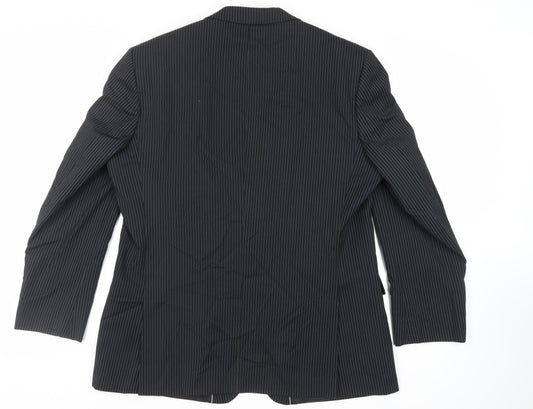 Mens UK Size 46 Burton Regular Black Suit Jacket