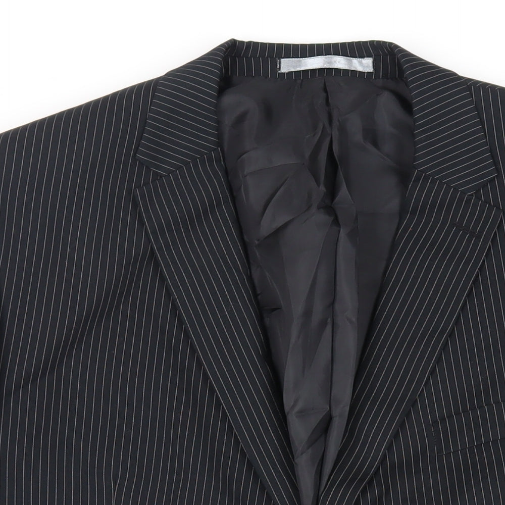 Mens UK Size 46 Burton Regular Black Suit Jacket