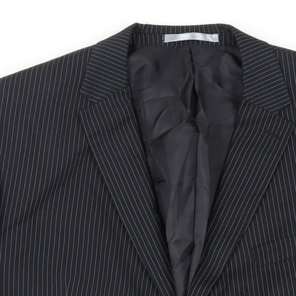 Mens UK Size 46 Burton Regular Black Suit Jacket