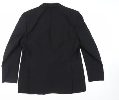 Mens UK Size 46 Chatsworth Regular Black Suit Tuxedo