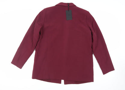 Y.A.S Womens Purple Jacket Blazer Size L Snap