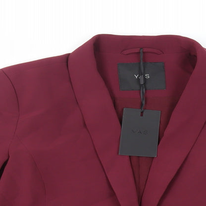 Y.A.S Womens Purple Jacket Blazer Size L Snap