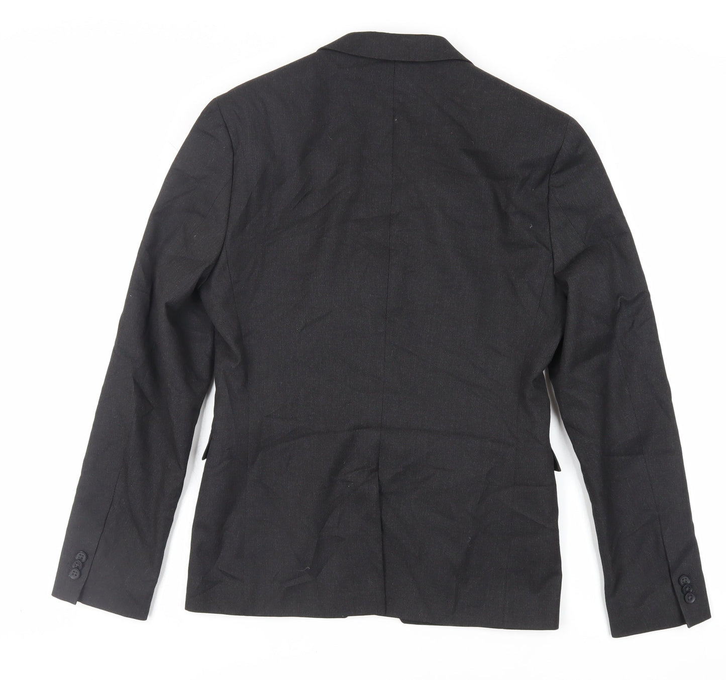 Label Lab Mens Black Polyester Jacket Suit Jacket Size 36 Regular
