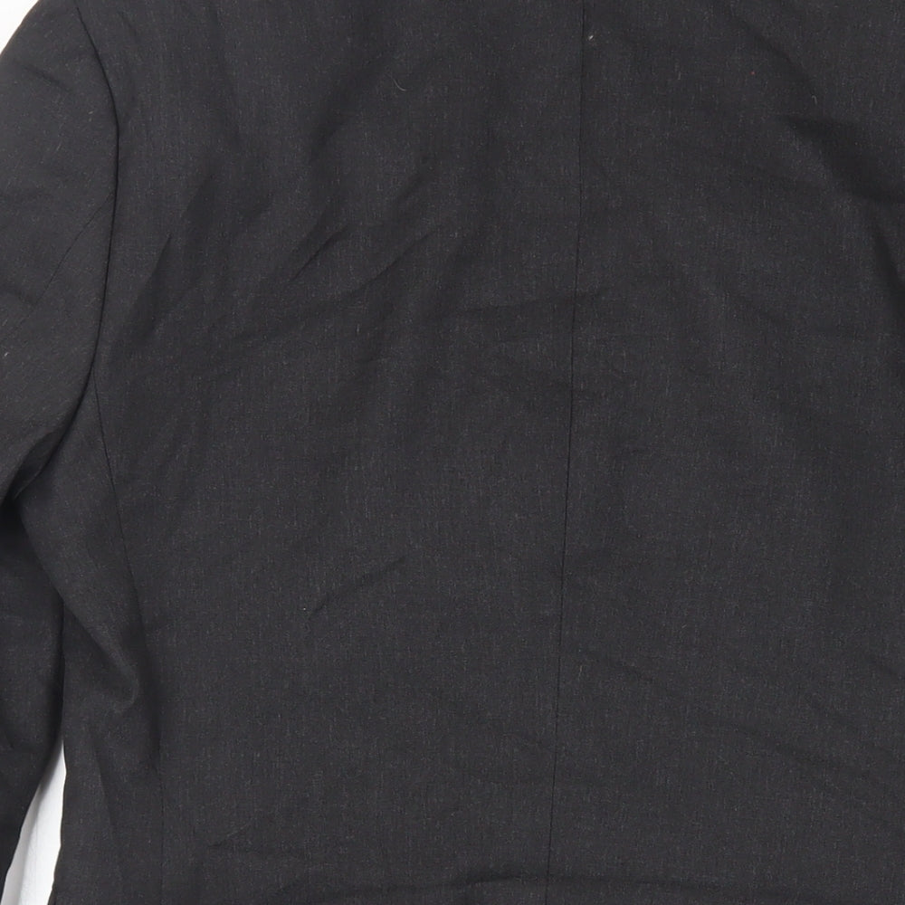 Label Lab Mens Black Polyester Jacket Suit Jacket Size 36 Regular
