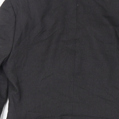 Label Lab Mens Black Polyester Jacket Suit Jacket Size 36 Regular