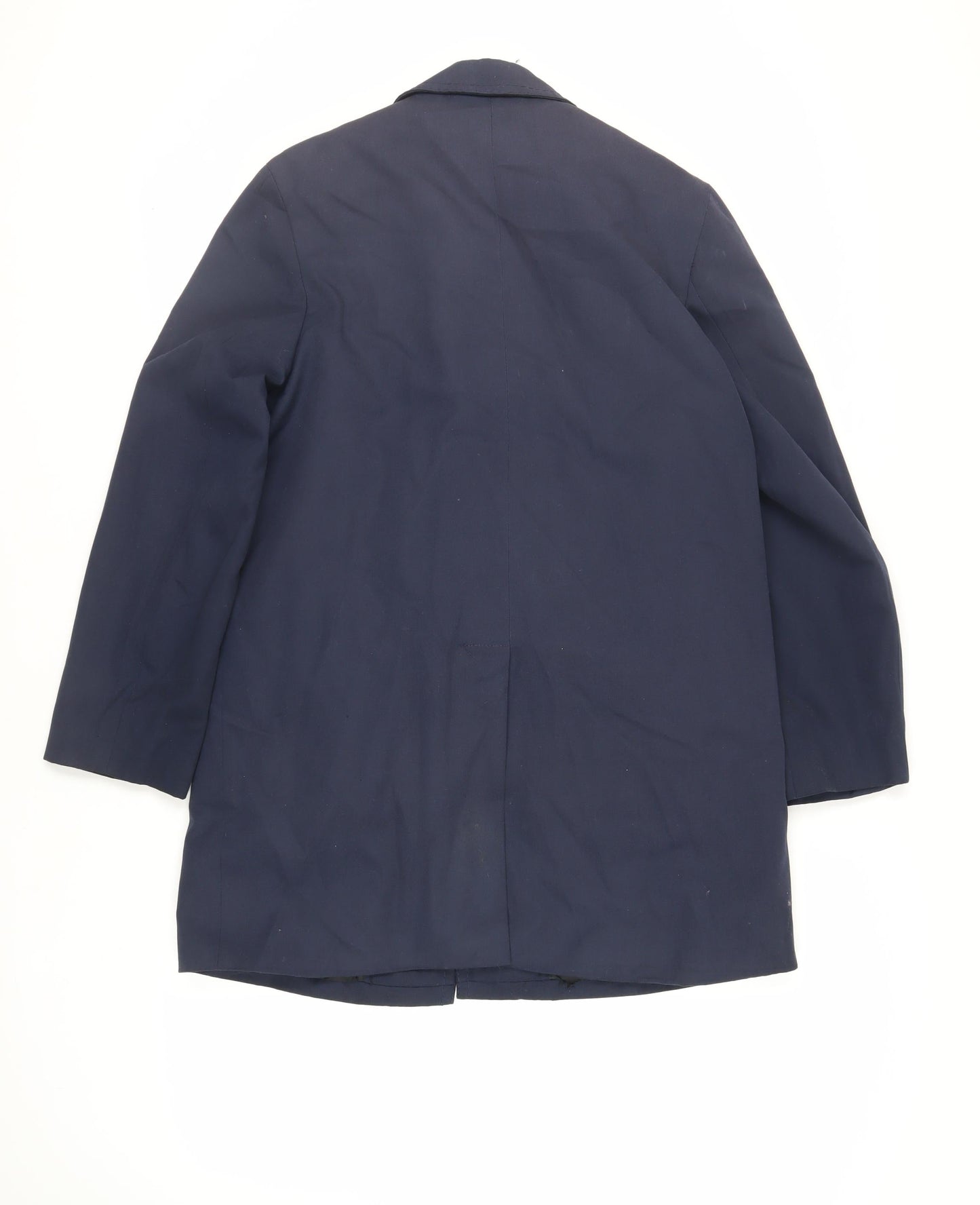 Mens UK Size S Hornes Blue Overcoat