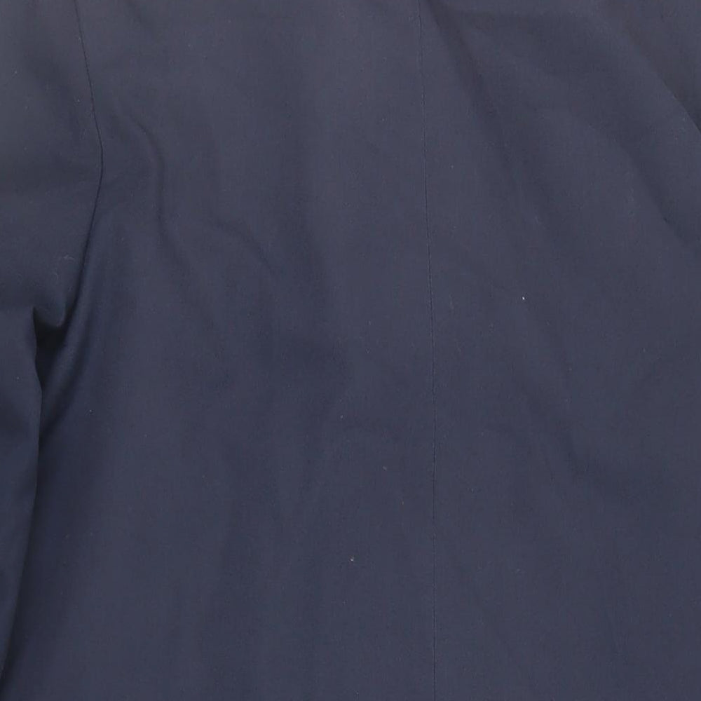 Mens UK Size S Hornes Blue Overcoat