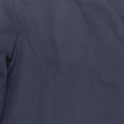 Mens UK Size S Hornes Blue Overcoat