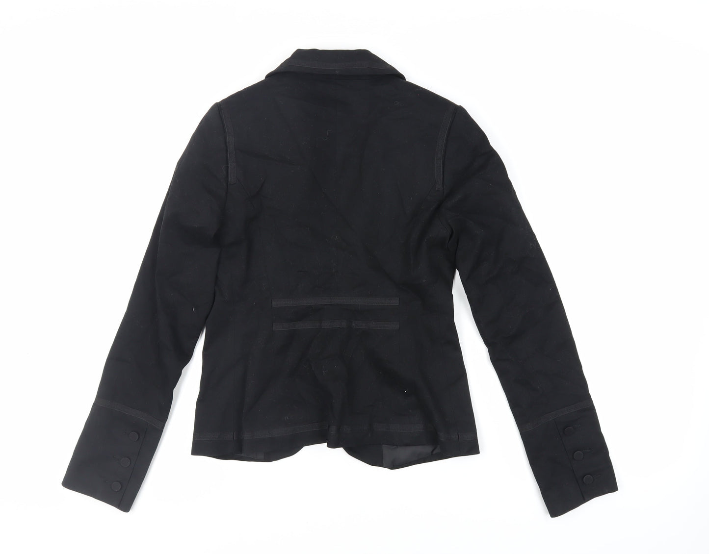 Womens UK Size 8 H&M Black Military Jacket
