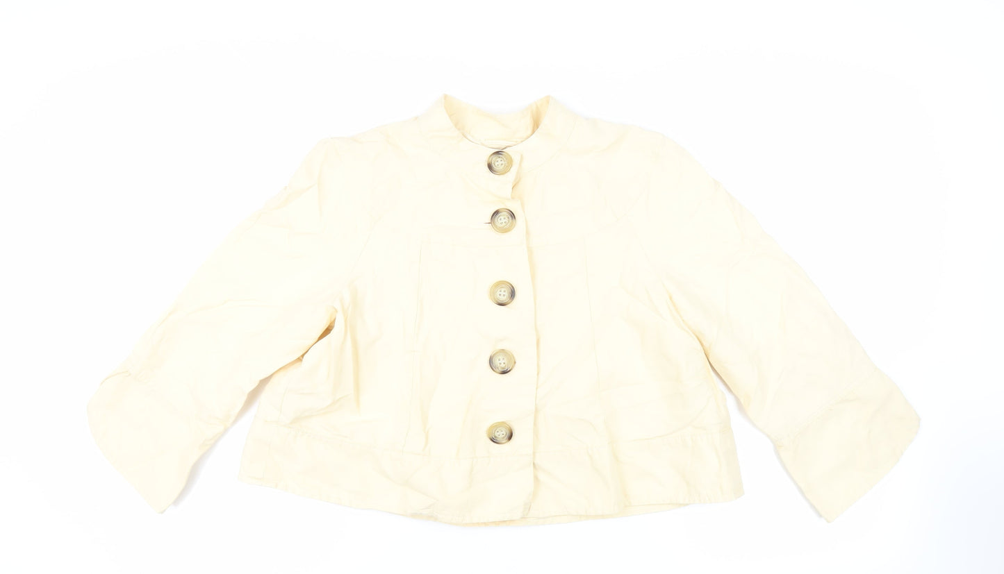 Womens UK Size 16 Marks and Spencer Yellow Jacket