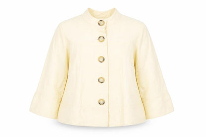 Marks & Spencer Womens Yellow Jacket Size 16 Button