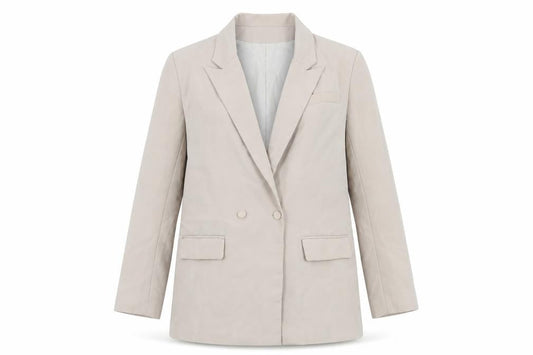 Missguided Womens Beige Jacket Blazer Size 10 Button