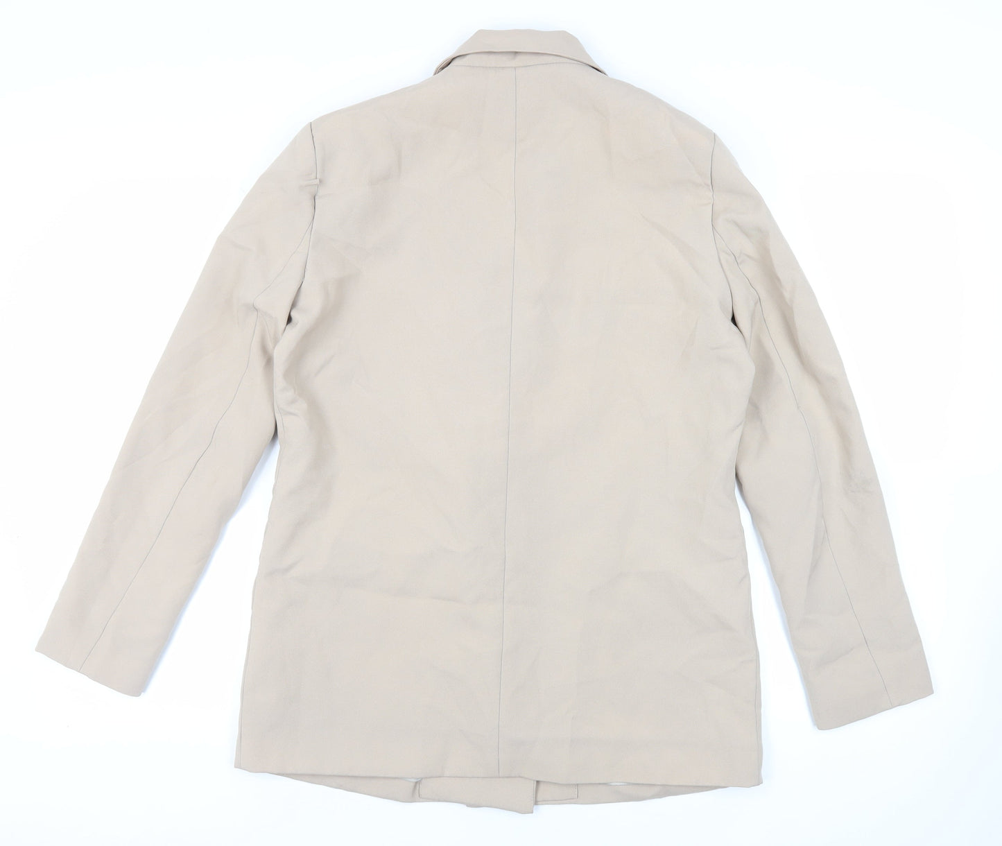 Missguided Womens Beige Jacket Blazer Size 10 Button