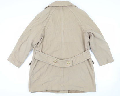 Womens UK Size 14 St Michael Beige Pea Coat