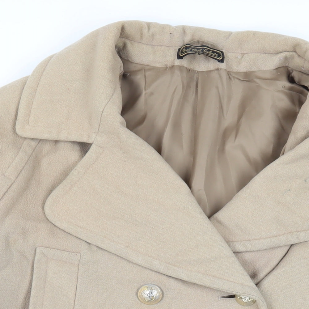 Womens UK Size 14 St Michael Beige Pea Coat