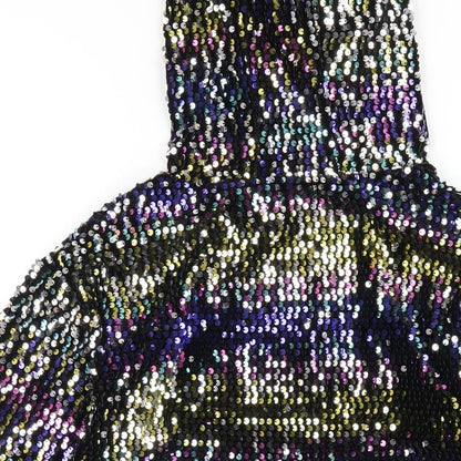 NEXT Girls Multicoloured Polyester Pullover Hoodie Size 7 Years Pullover - Sequin