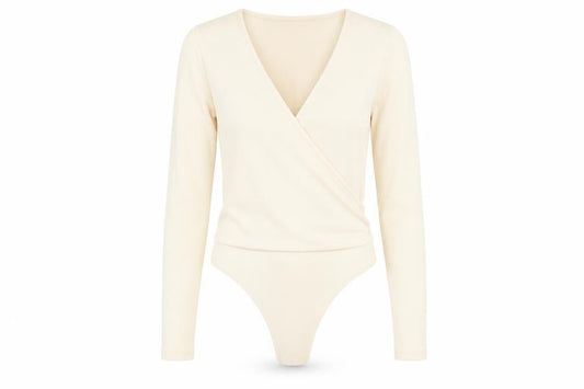 Womens UK Size 8 In the Style One-Piece Ivory Bodysuit