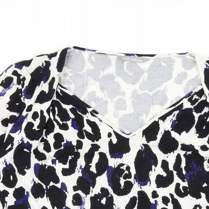 Womens UK Size 10 Marks and Spencer Multicoloured Basic T-Shirt