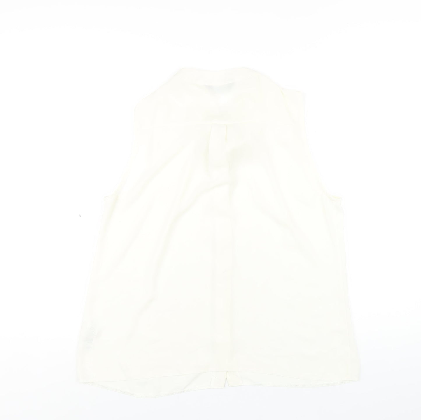 Womens UK Size 16 Dorothy Perkins Ivory Basic Button-Up