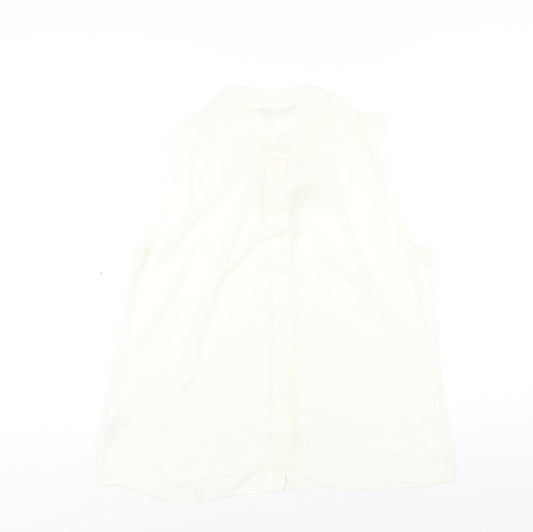 Womens UK Size 16 Dorothy Perkins Ivory Basic Button-Up