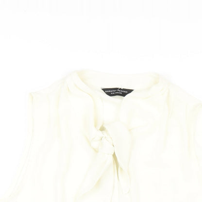 Womens UK Size 16 Dorothy Perkins Ivory Basic Button-Up