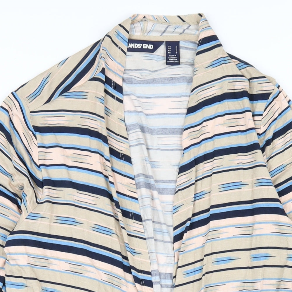 Womens UK Size M Lands' End Multicoloured Cardigan Jumper