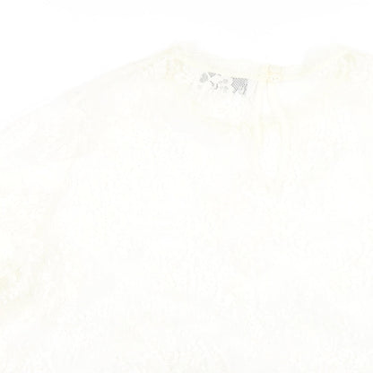 Womens UK Size 18 Wallis Ivory Basic T-Shirt