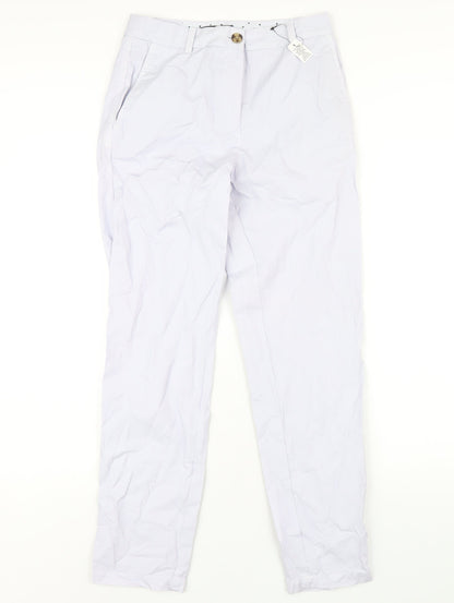 Womens UK Size 6 Marks and Spencer Regular Fit  Purple Trousers