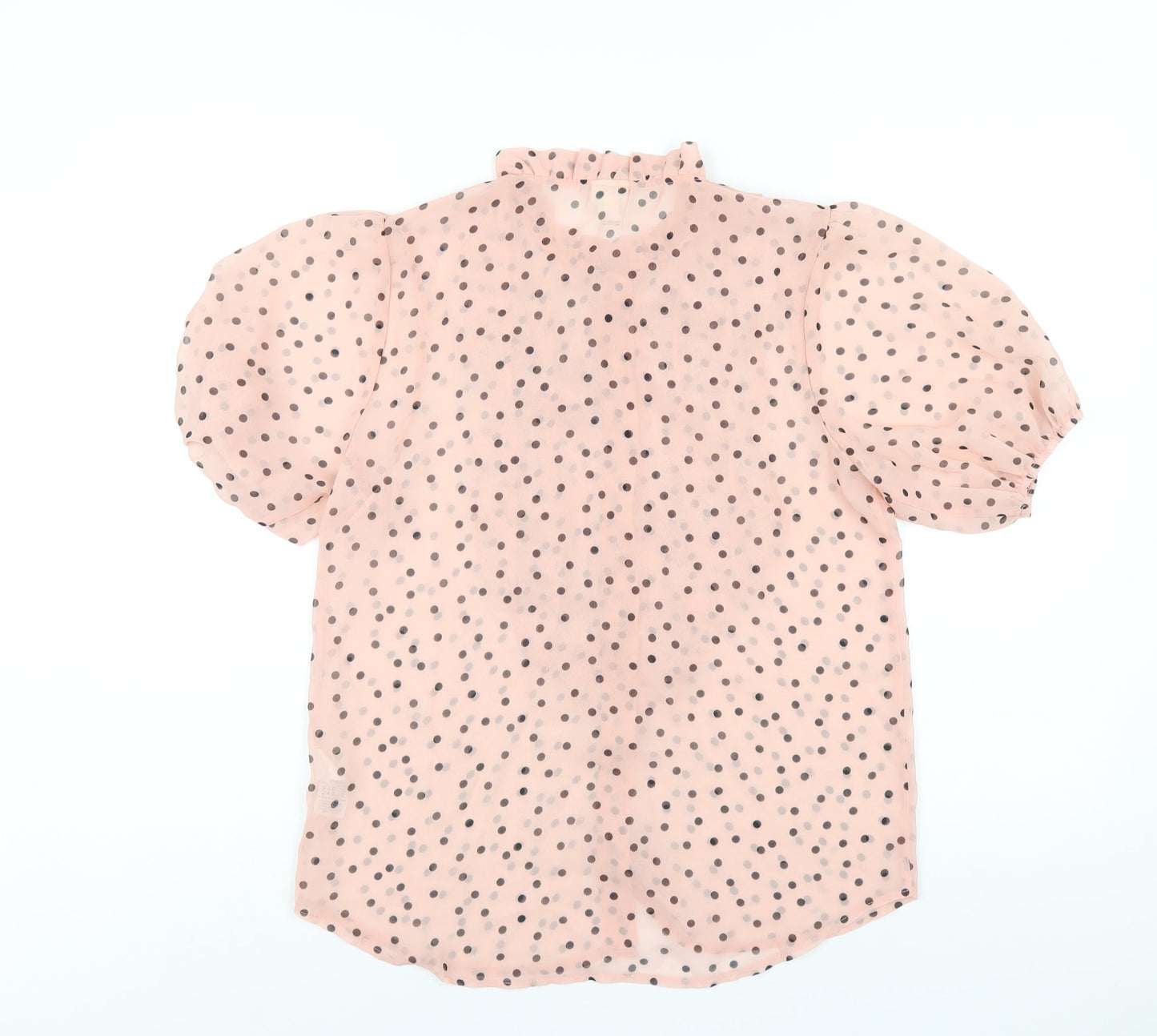 Womens UK Size 8 River Island Pink Basic Button-Up
