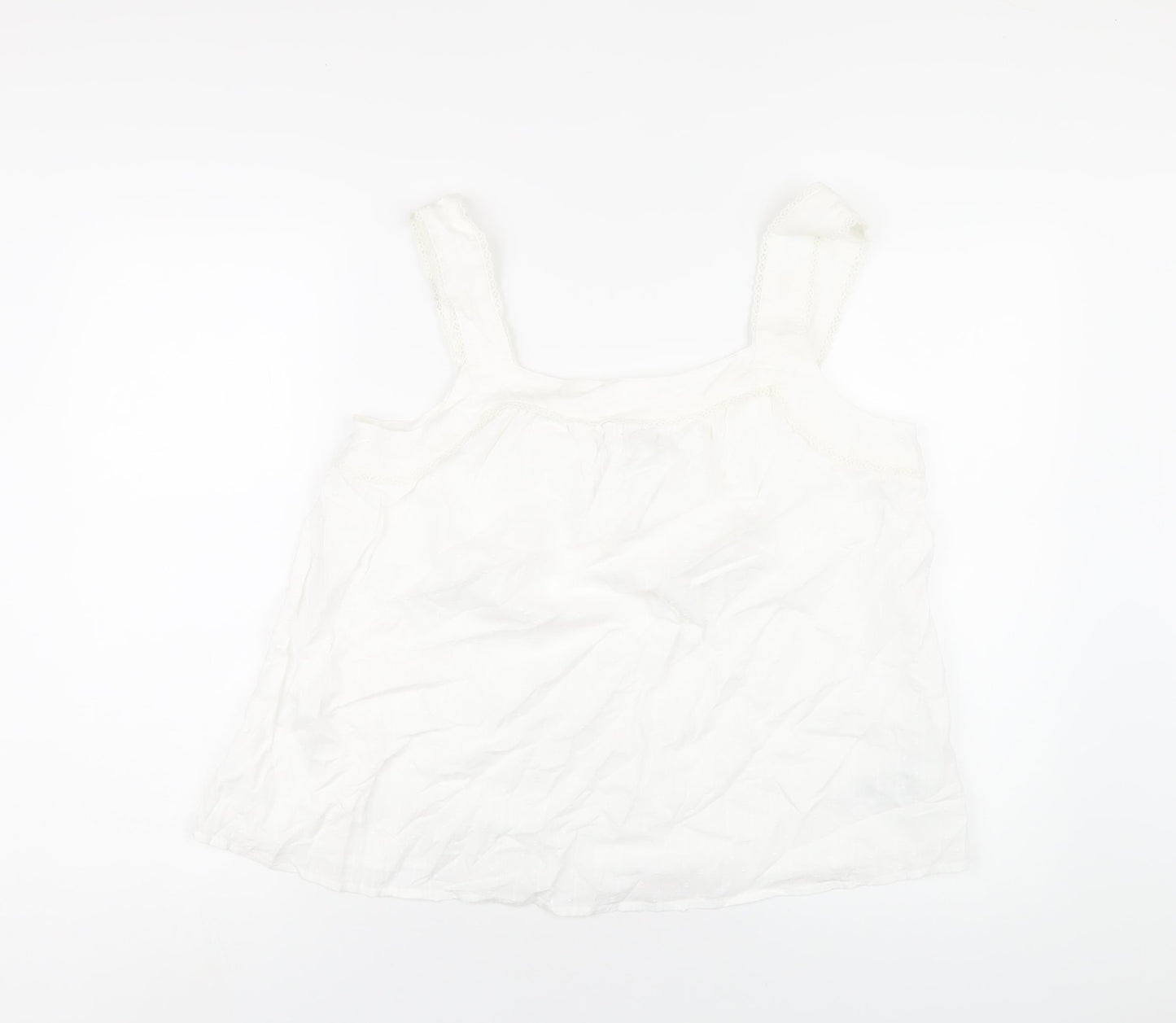 Womens UK Size 14 Marks and Spencer White Basic Blouse