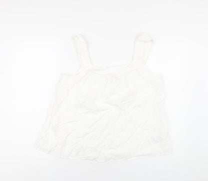 Womens UK Size 14 Marks and Spencer White Basic Blouse